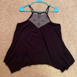 Black tank top